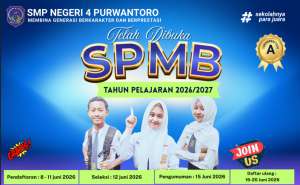 Pengumuman SPMB SMPN 4 Purwantoro Tahun Pelajaran 2026/2027